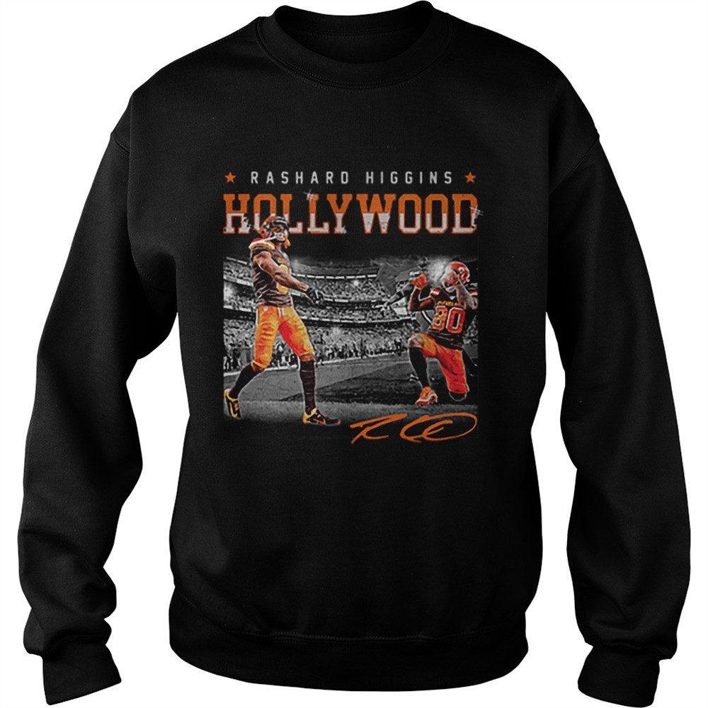 Cleveland Browns Rashard Higgins Holly Wood signature shirt