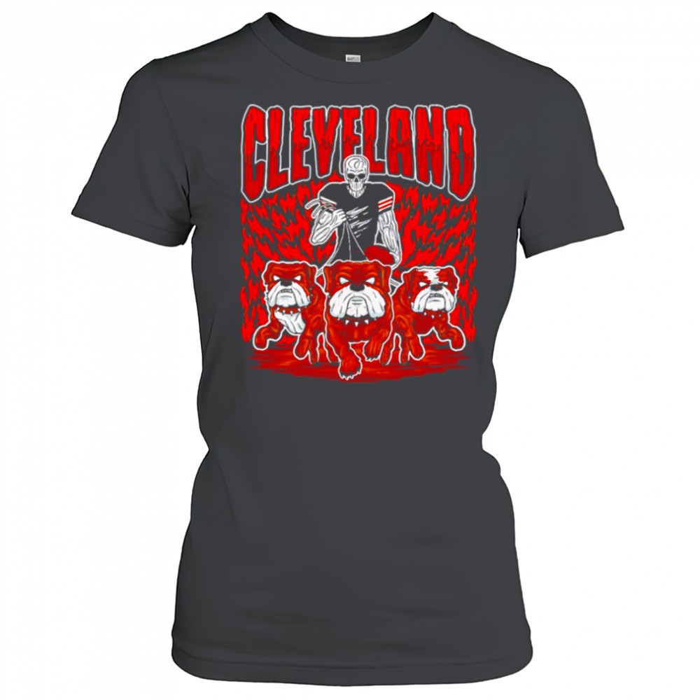 cleveland-browns-skeleton-football-player-and-bulldogs-shirt-x6ljf92v Cleveland Browns Skeleton Football Player and Bulldogs shirt