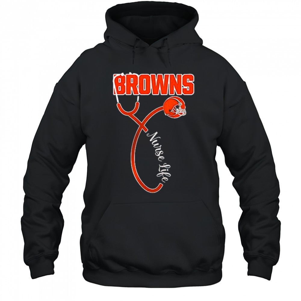 Cleveland Browns x Nurse life its a work of heart shirt