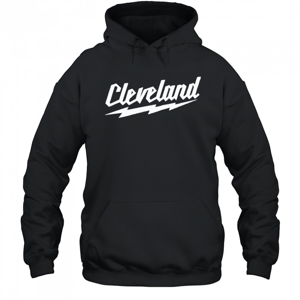 Cleveland Rock Script Lightning Bolt shirt.