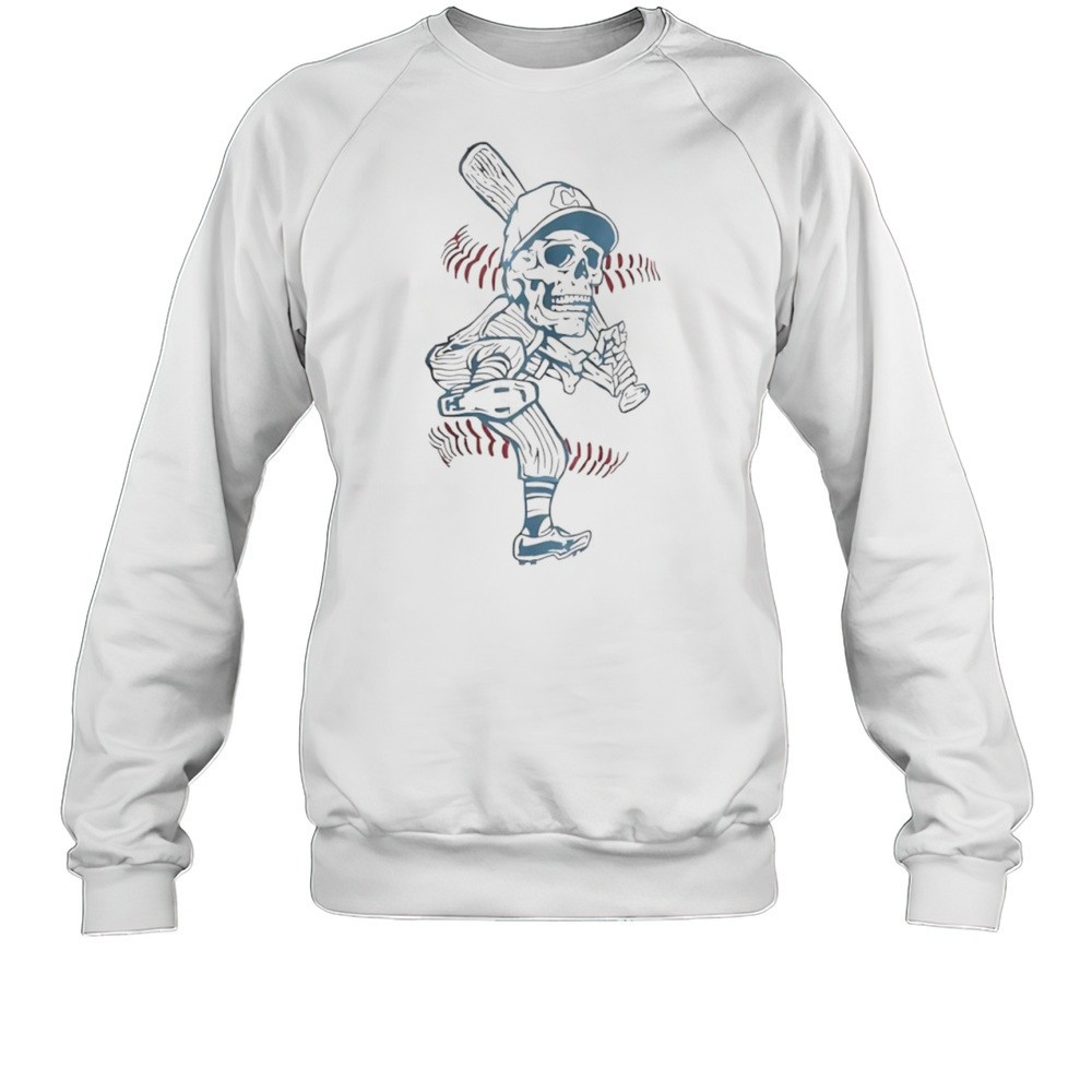 Cleveland Skeleton Player Baseball Shirt