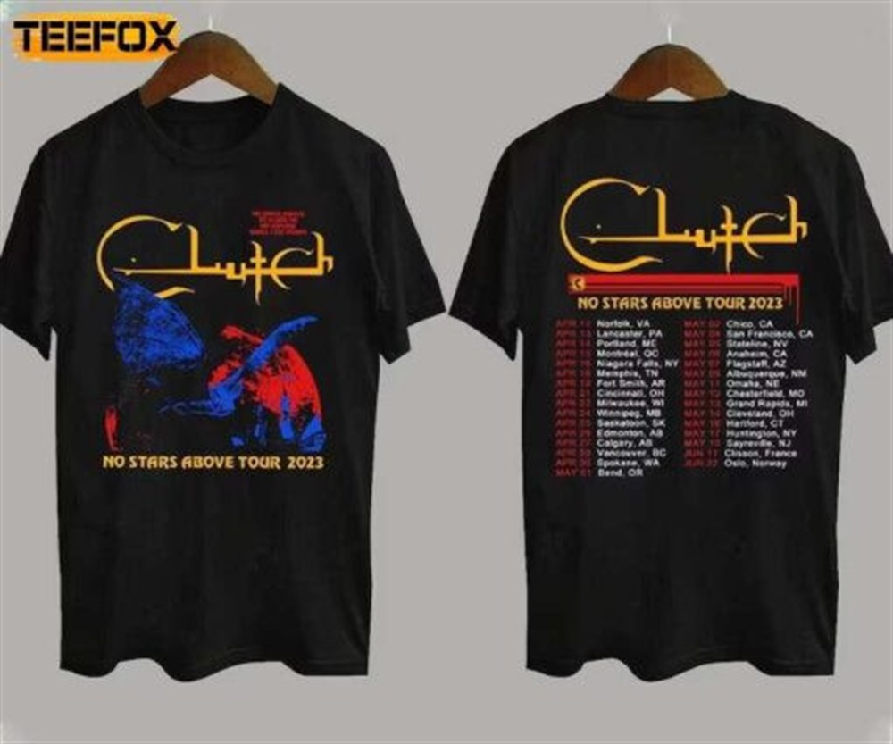 Clutch No Stars Above Tour 2023 Short-Sleeve T-Shirt