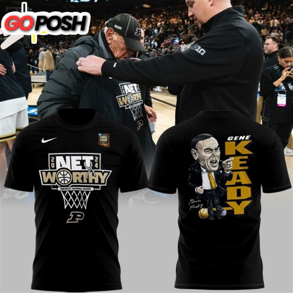 Coach Gene Keady Purdue Boilermakers Men’s Basketball 2024 Final Four Regional Champions T-Shirt