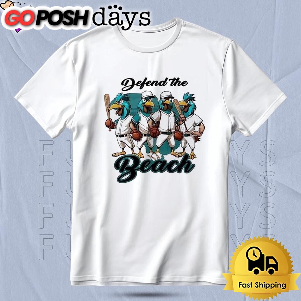 Coastal Carolina Chanticleers Baseball Defend The Beach Mascot T Shirt