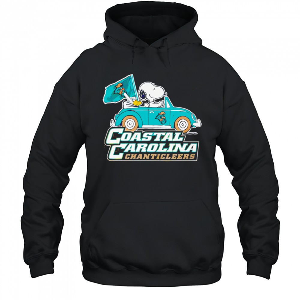 Coastal Carolina Chanticleers x Snoopy go by car shirt