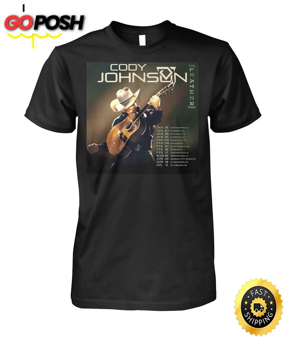 Cody Johnson The Leather Tour 2025 T Shirt