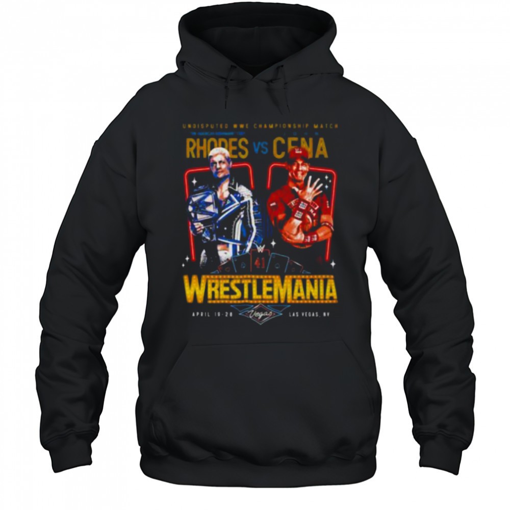 Cody Rhodes vs. John Cena WrestleMania 41 shirt