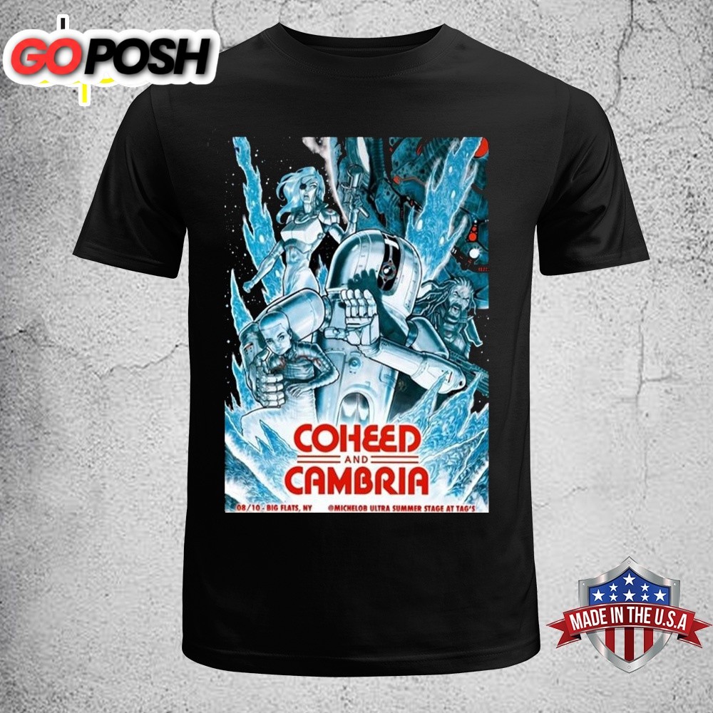 Coheed And Cambria Tour In Big Flats NY On August 2025 Unisex T-Shirt