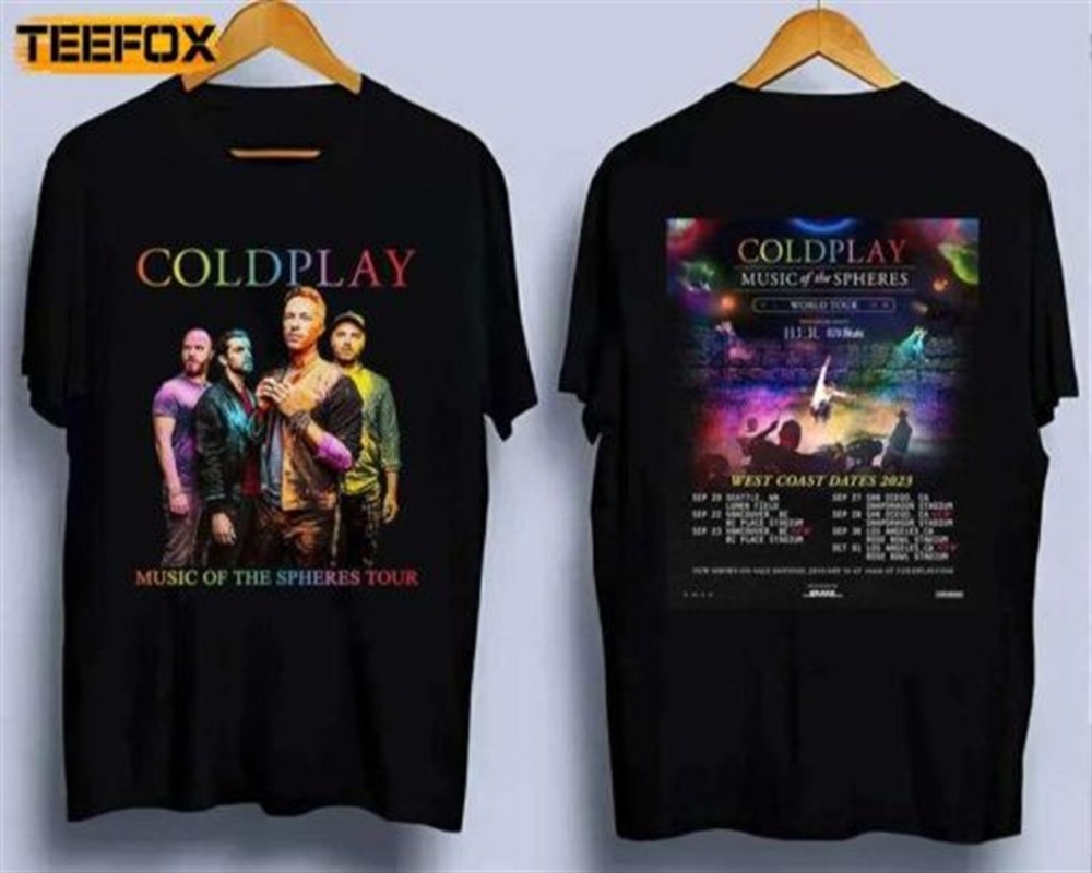 Coldplay Music Of The Spheres Tour 2023 Short-Sleeve T-Shirt