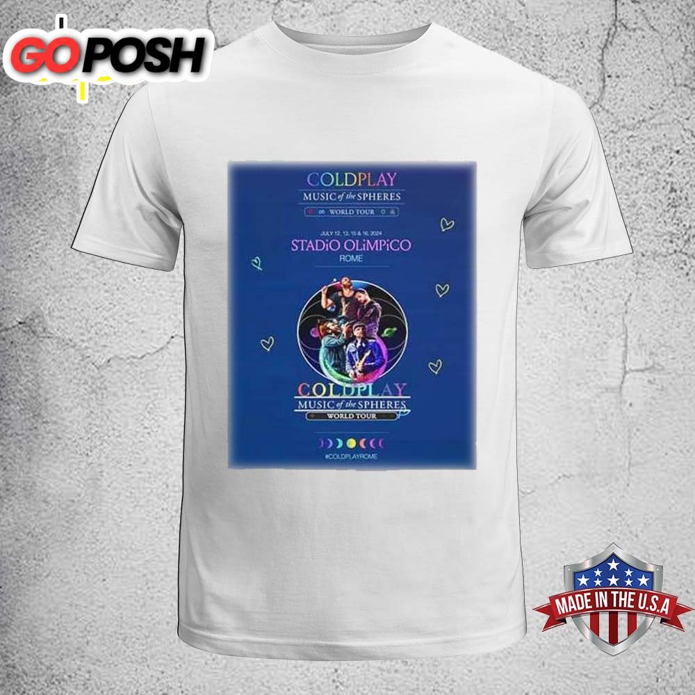 Coldplay Music Of The Spheres World Tour July 2025 Unisex T-Shirt