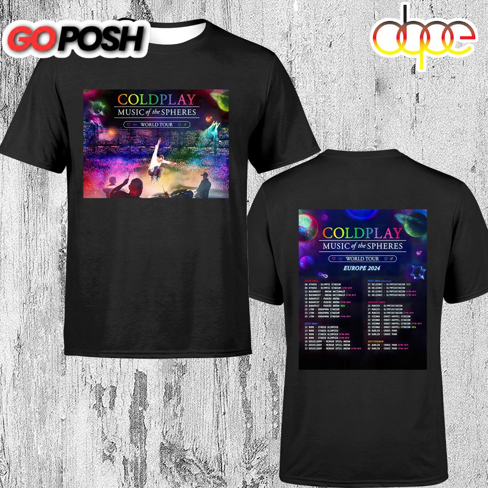 Coldplay Music Tour 2025 UnisexT-Shirt
