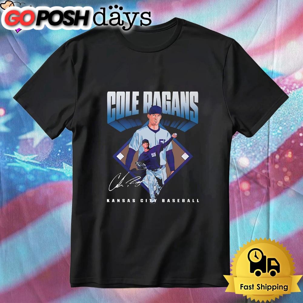 Cole Ragans Kansas City Baseball Player Diamond T-Shirt