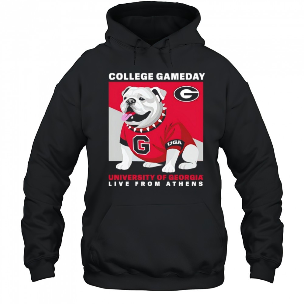 College GameDay Georgia Mascot University live from athens shirt