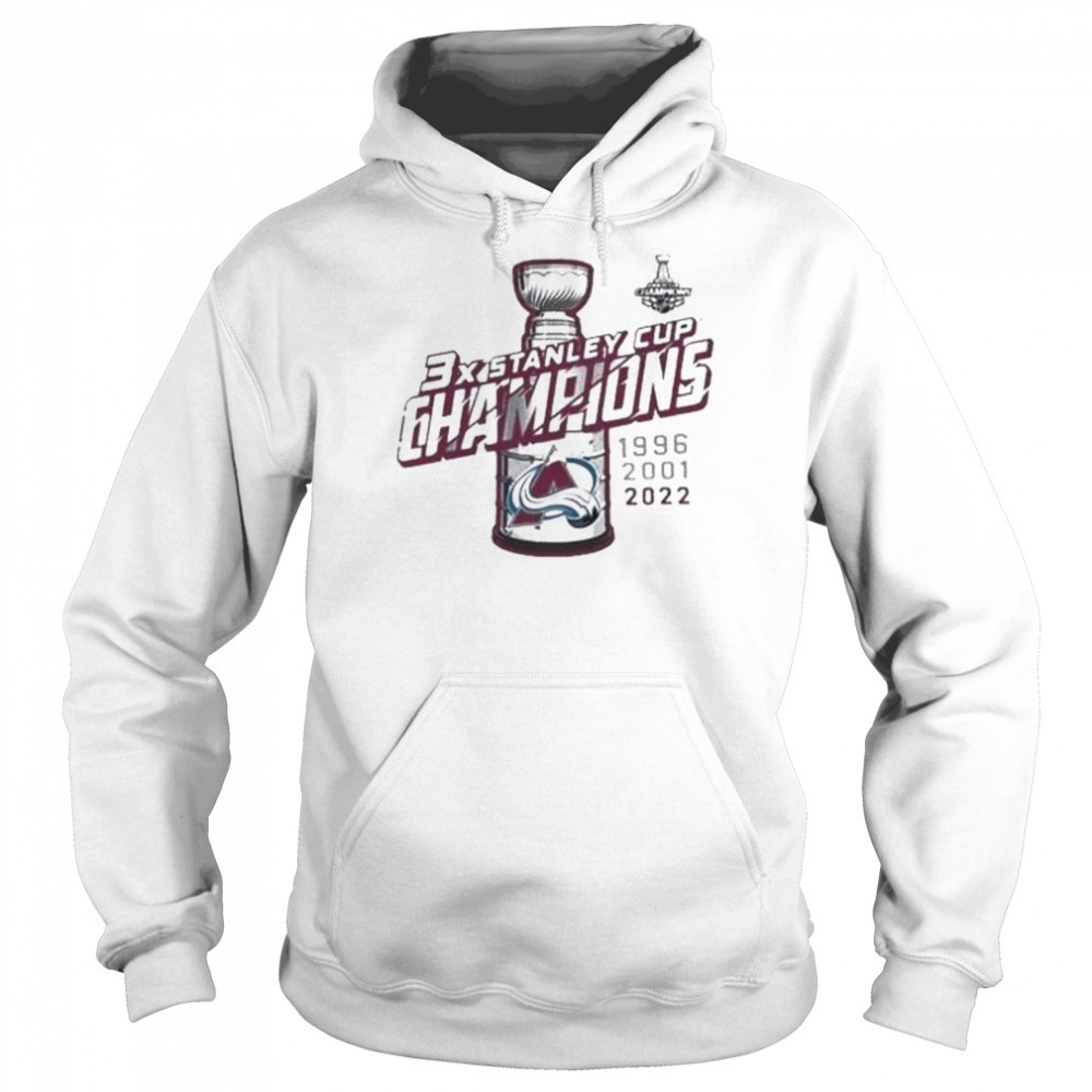 Colorado avalanche 3x nhl stanley cup champions shirt
