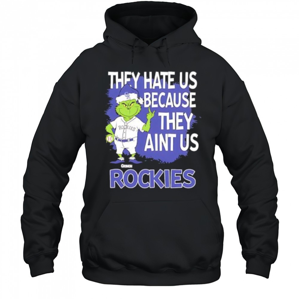 Colorado Rockies Grinch Christmas They Hate Us Aint Us shirt