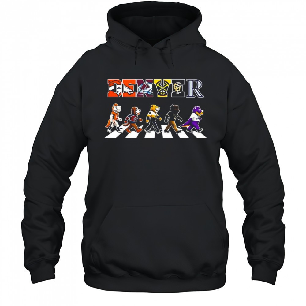 Colorado sports teams mascot cross the road shirt