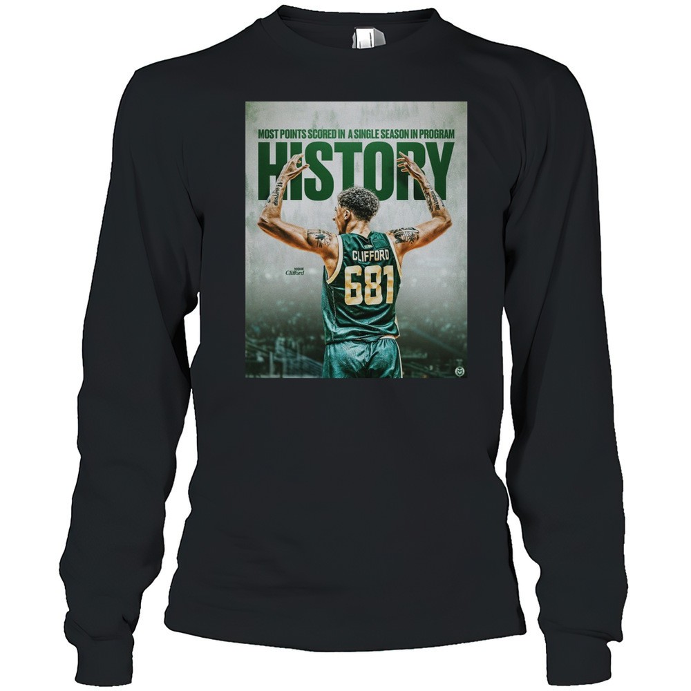 colorado-state-rams-basketball-nique-clifford-most-points-scored-in-a-single-sea-cvfq97st Colorado State Rams Basketball Nique Clifford Most Points Scored In A Single Season In Program History 2025 T-shirt
