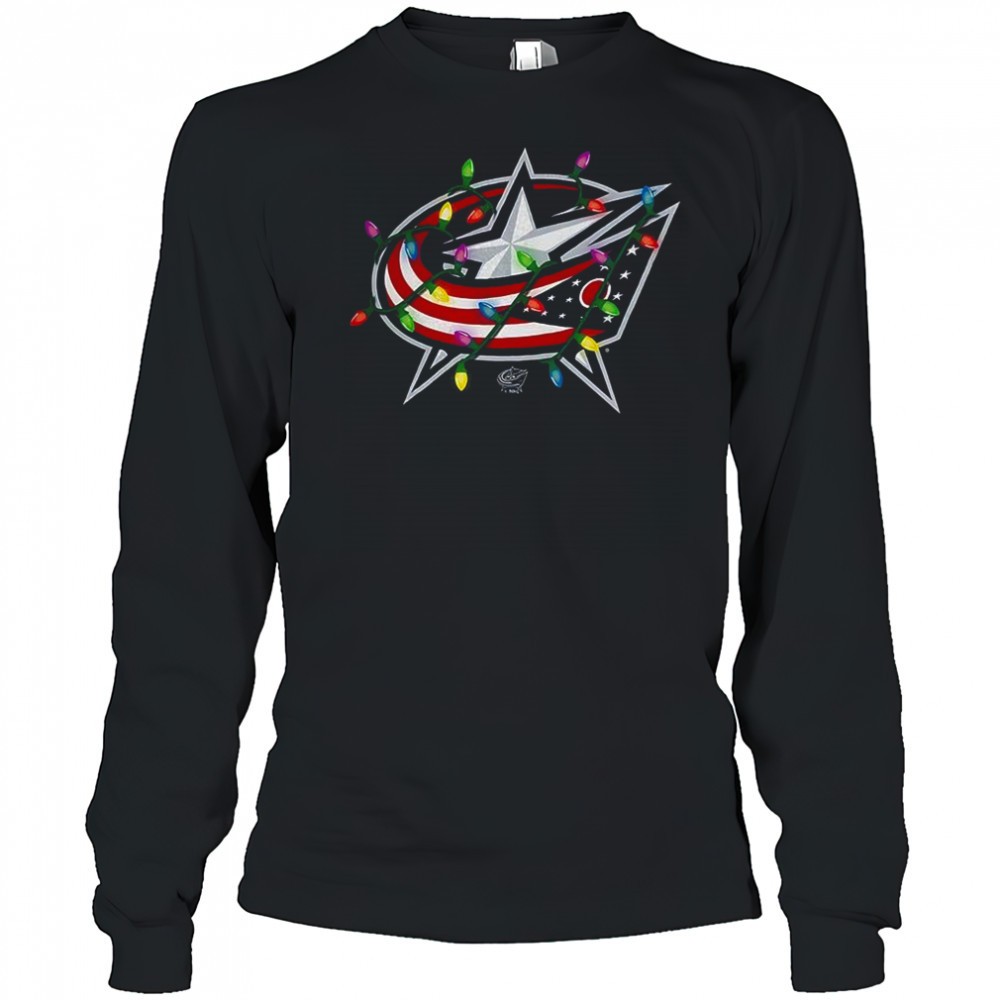 columbus-blue-jackets-logo-holiday-merry-christmas-lights-shirt-r38ktv9a Columbus Blue Jackets logo Holiday Merry Christmas lights shirt
