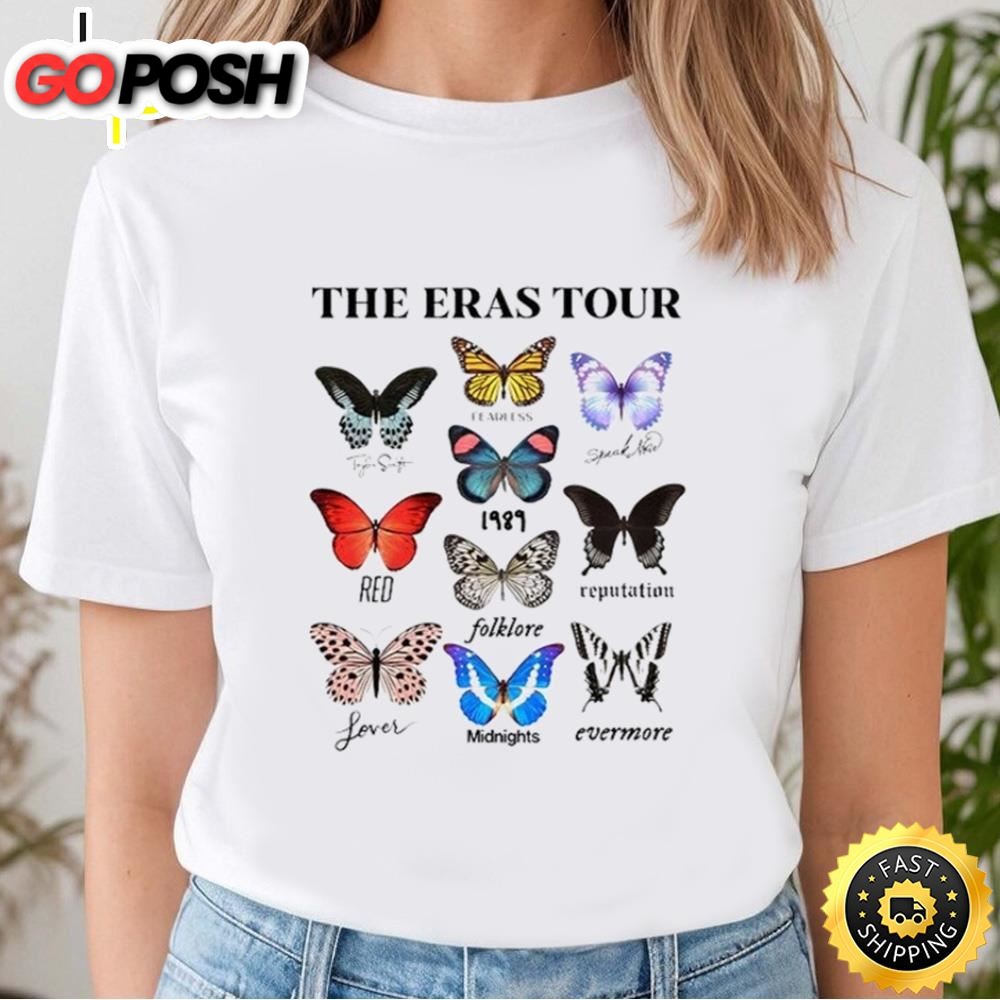 Comfort Colors The Eras Tour Butterfly Vintage T-Shirt