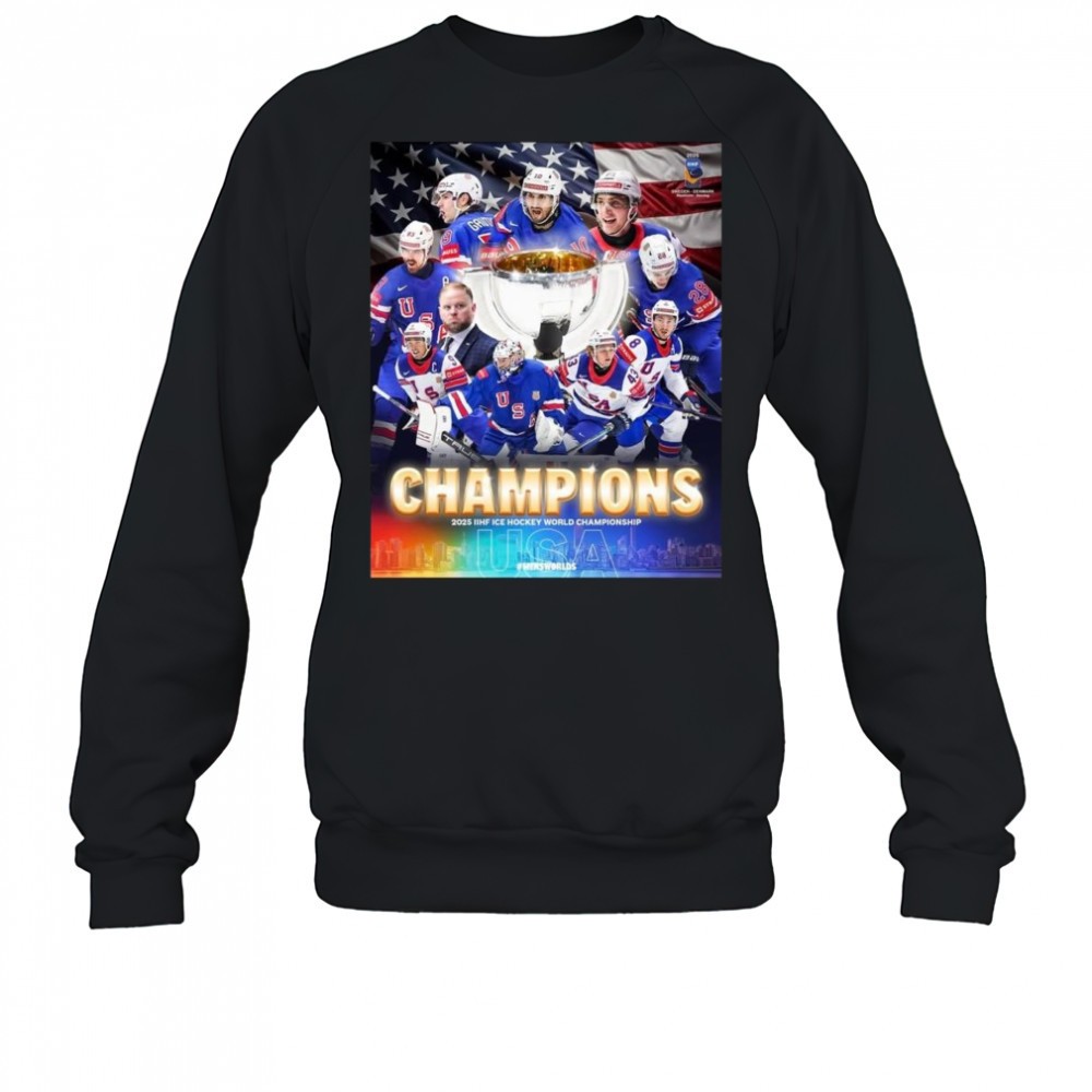 Congrats USA Hockey Champions 2025 IIHF Ice Hockey World Championship Shirt