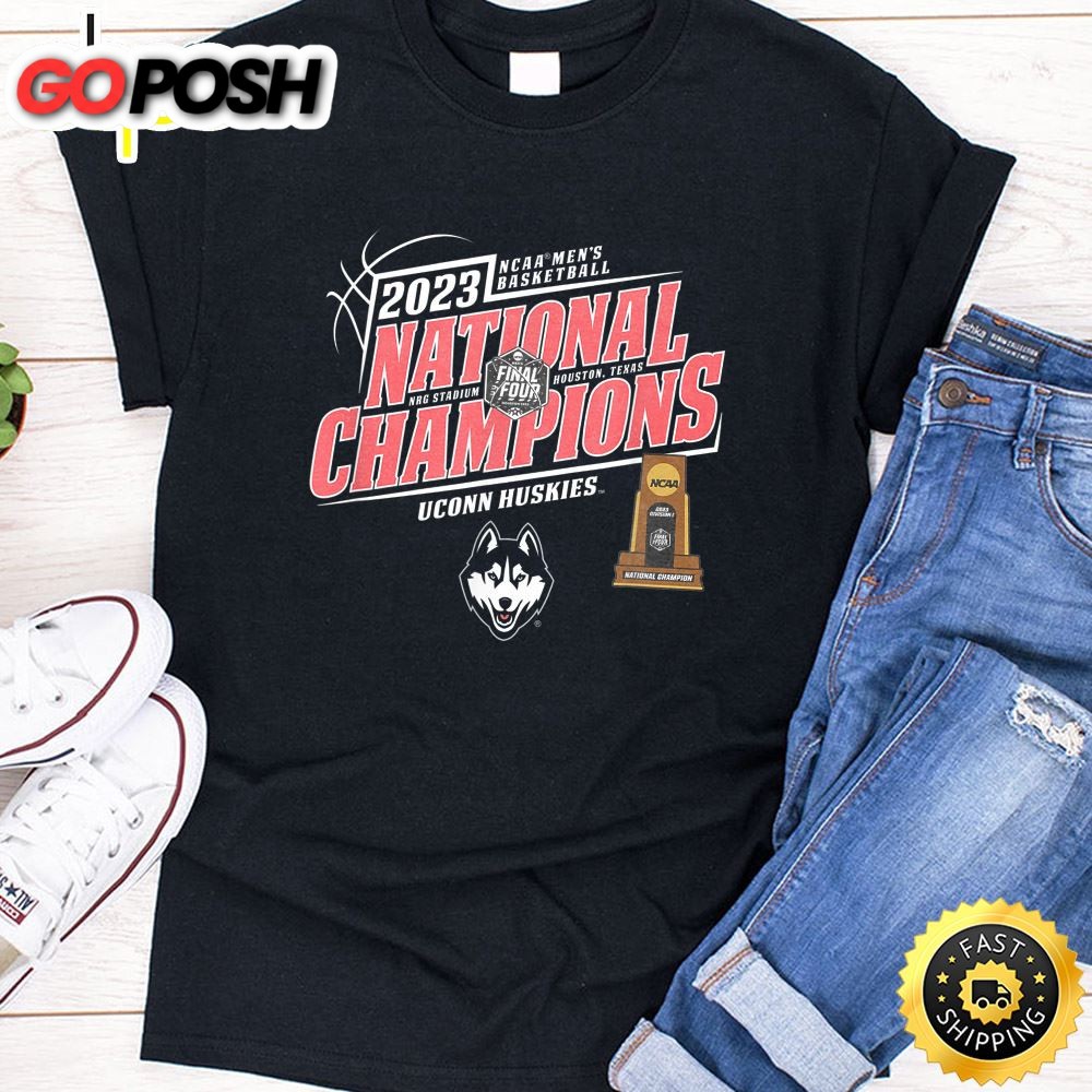 Connecticut Huskies National Champs 2025 Basketball Trophy T-Shirt