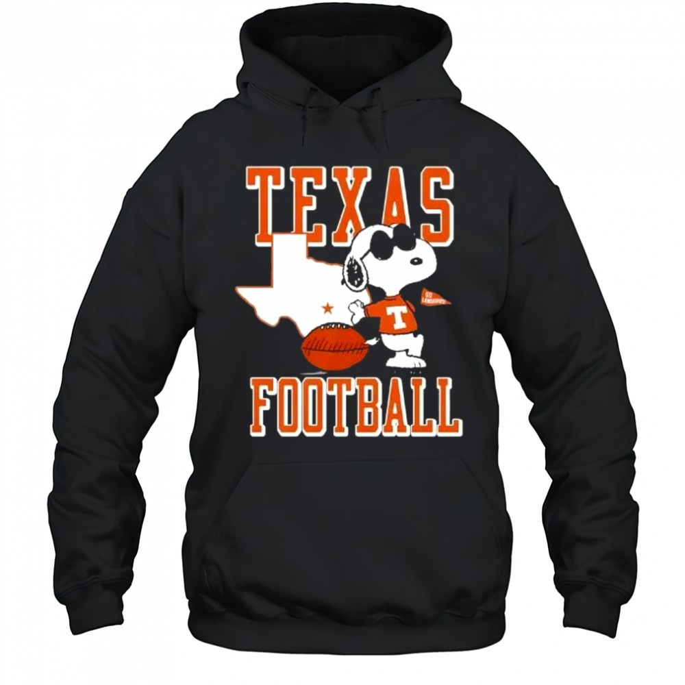 Cool Snoopy Football Texas Map shirt