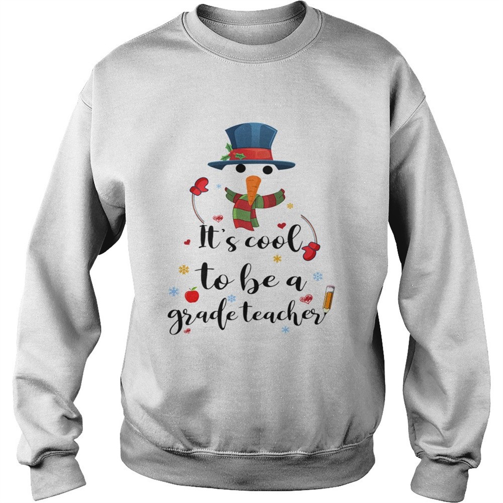 Cool To Be A Grade Teacher Snowman Christmas Gift TShirt