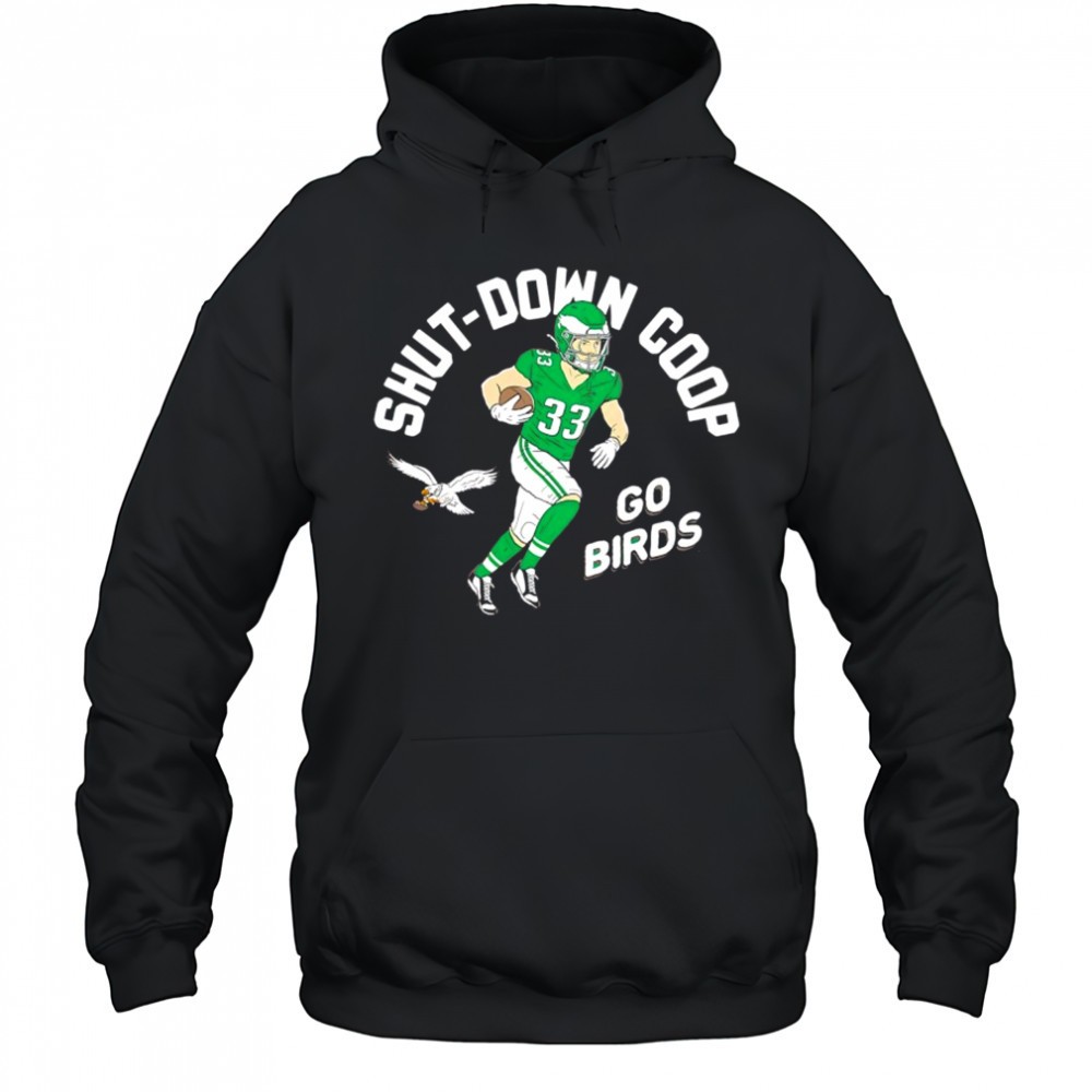 Cooper DeJean Shut Down Coop Go Birds Philadelphia Eagle shirt