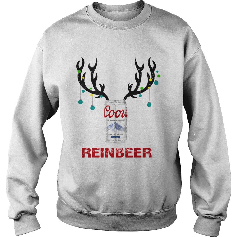 Coors Light Reinbeer Funny Beer Reindeer Christmas shirt