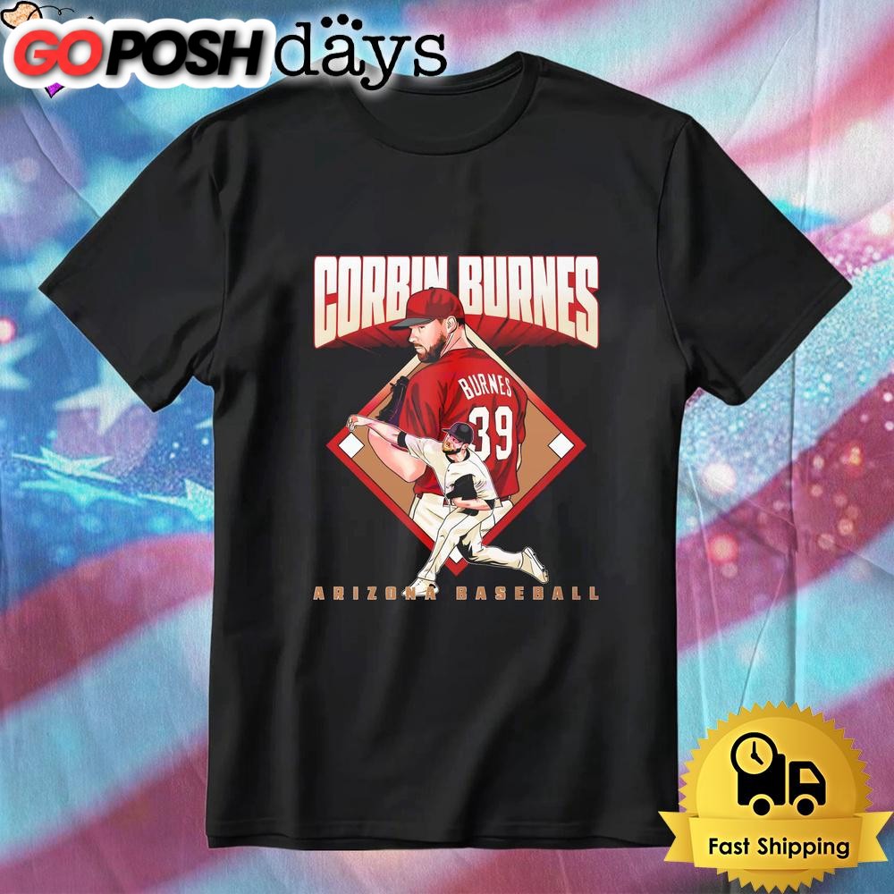 Corbin Burnes Arizona Baseball Diamond T-Shirt