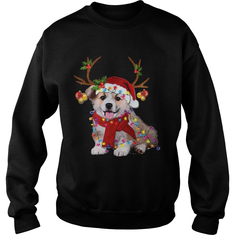 Corgi Gorgeous Reindeer Crewneck shirt