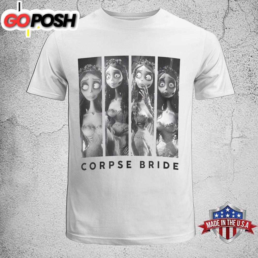Corpse Bride Monochrome Grid Unisex T-Shirt