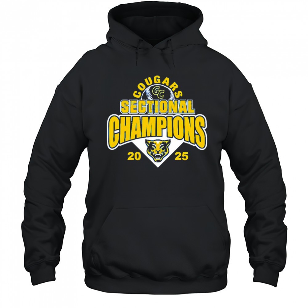Cougars Sectional Champions 2025 baseball shirt