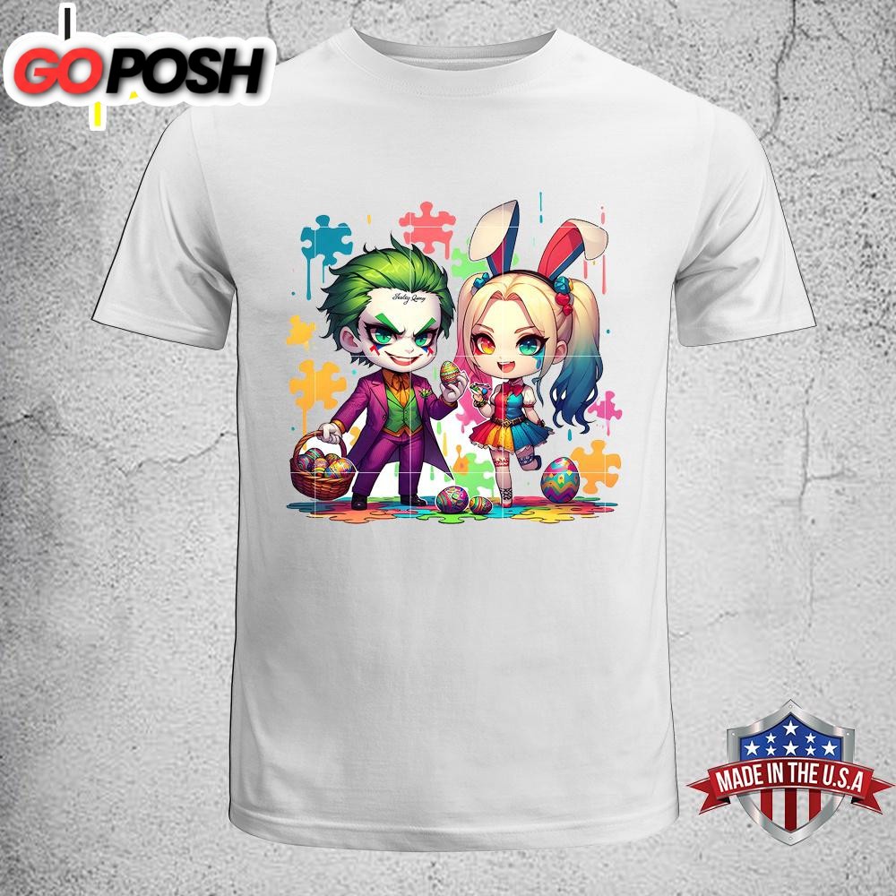 Couple Joker Cartoon Easter Unisex T-Shirt