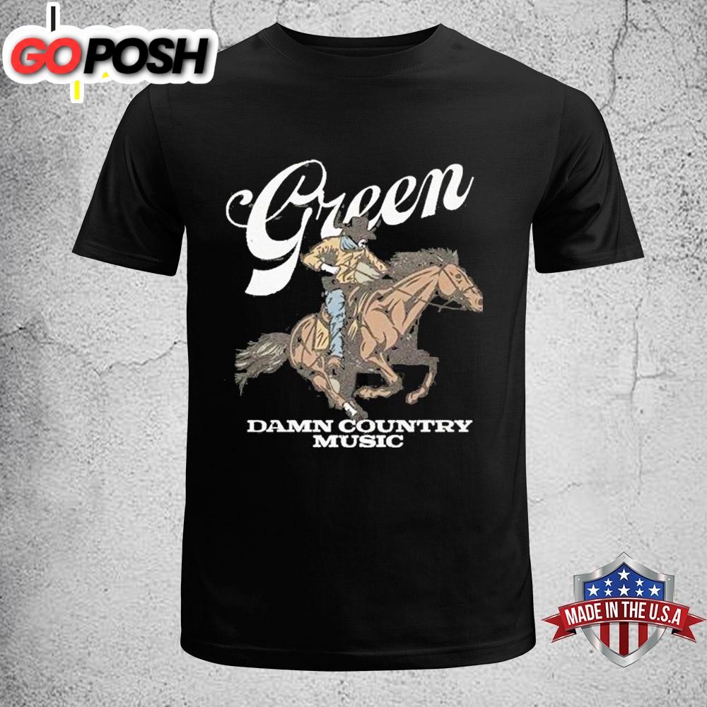Cowboy Tee Riley Green Damn Country Music 2024 Unisex T-Shirt