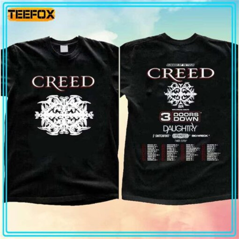 Creed 2024 Tour Summer of 99 Tour Unisex T-Shirt