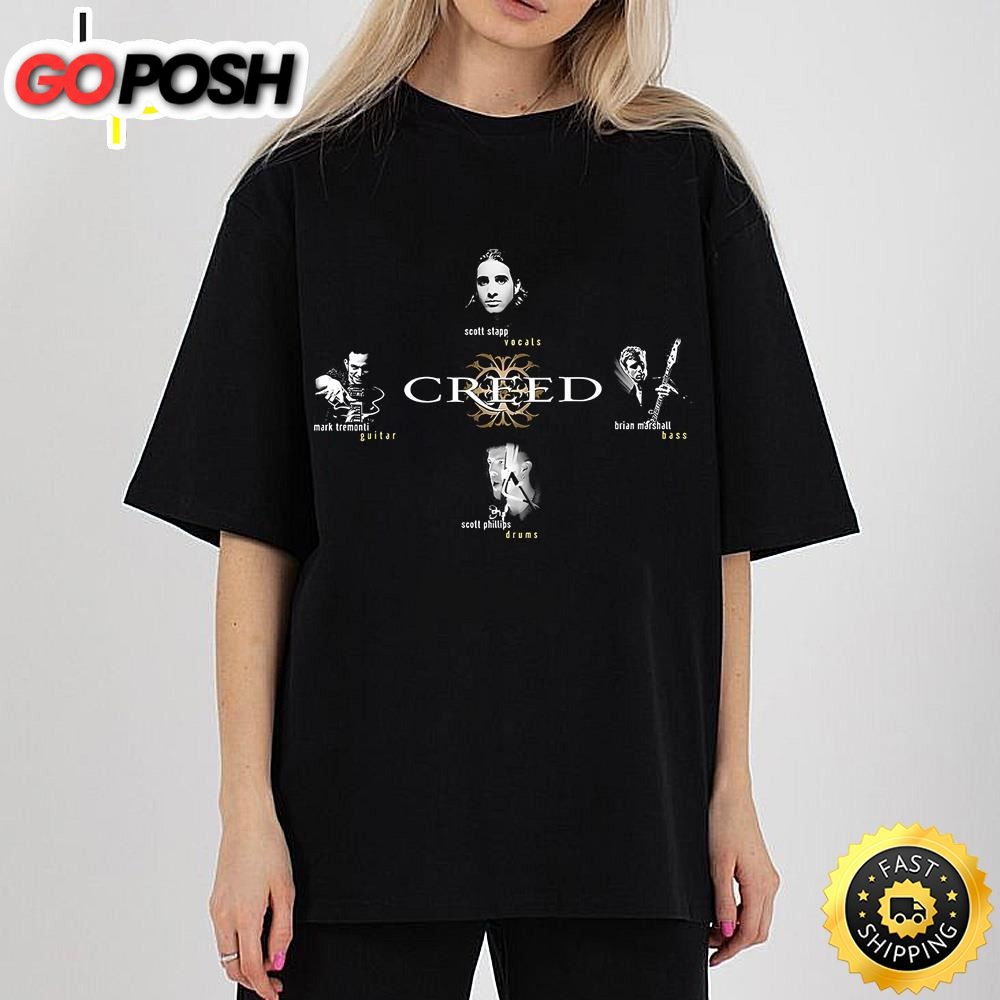 Creed Band Members Merch, Creed Band Fan Gift Shirt, Creed 2025 Tour T-Shirt
