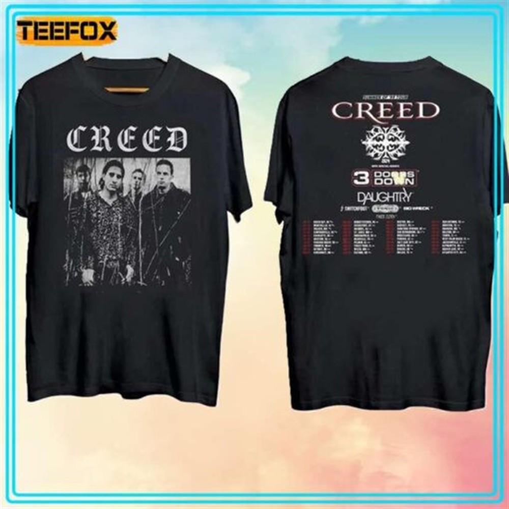 Creed Band Summer of 99 Tour 2024 3 Doors Down T-Shirt