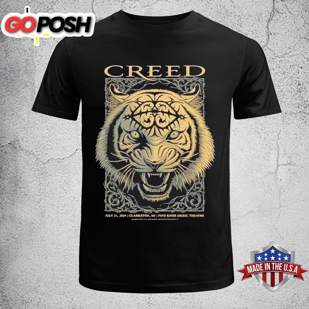 Creed Band Summer Of 99 Tour 2025 Pine Knob Music Theatre Clarkston MI Unisex T-Shirt