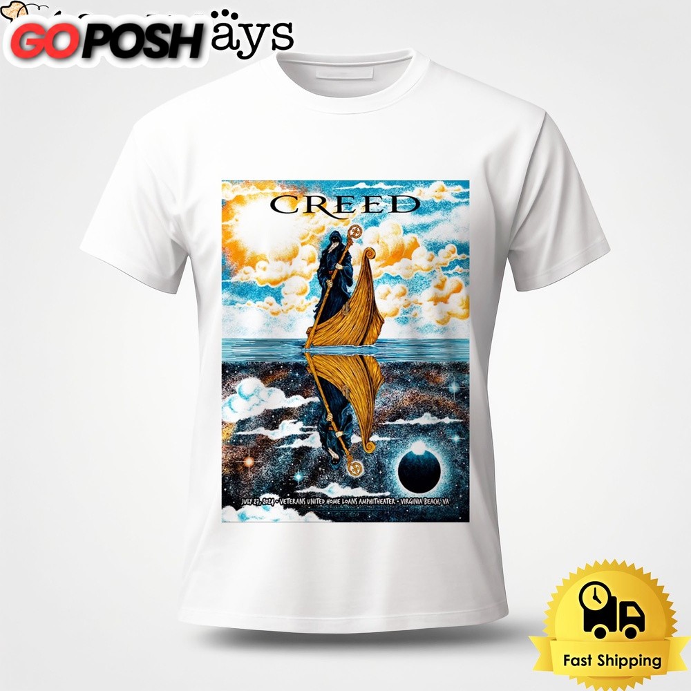 Creed Live At Virginia Beach VA On July 27 2024 Unisex T-Shirt