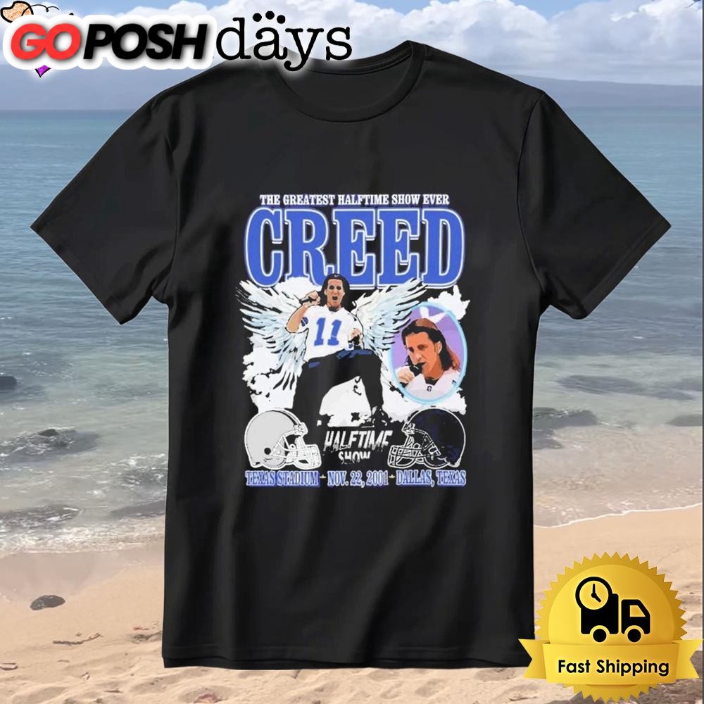 Creed The Greatest Halftime Show Ever Texas Stadium 2001 Dallas T-Shirt