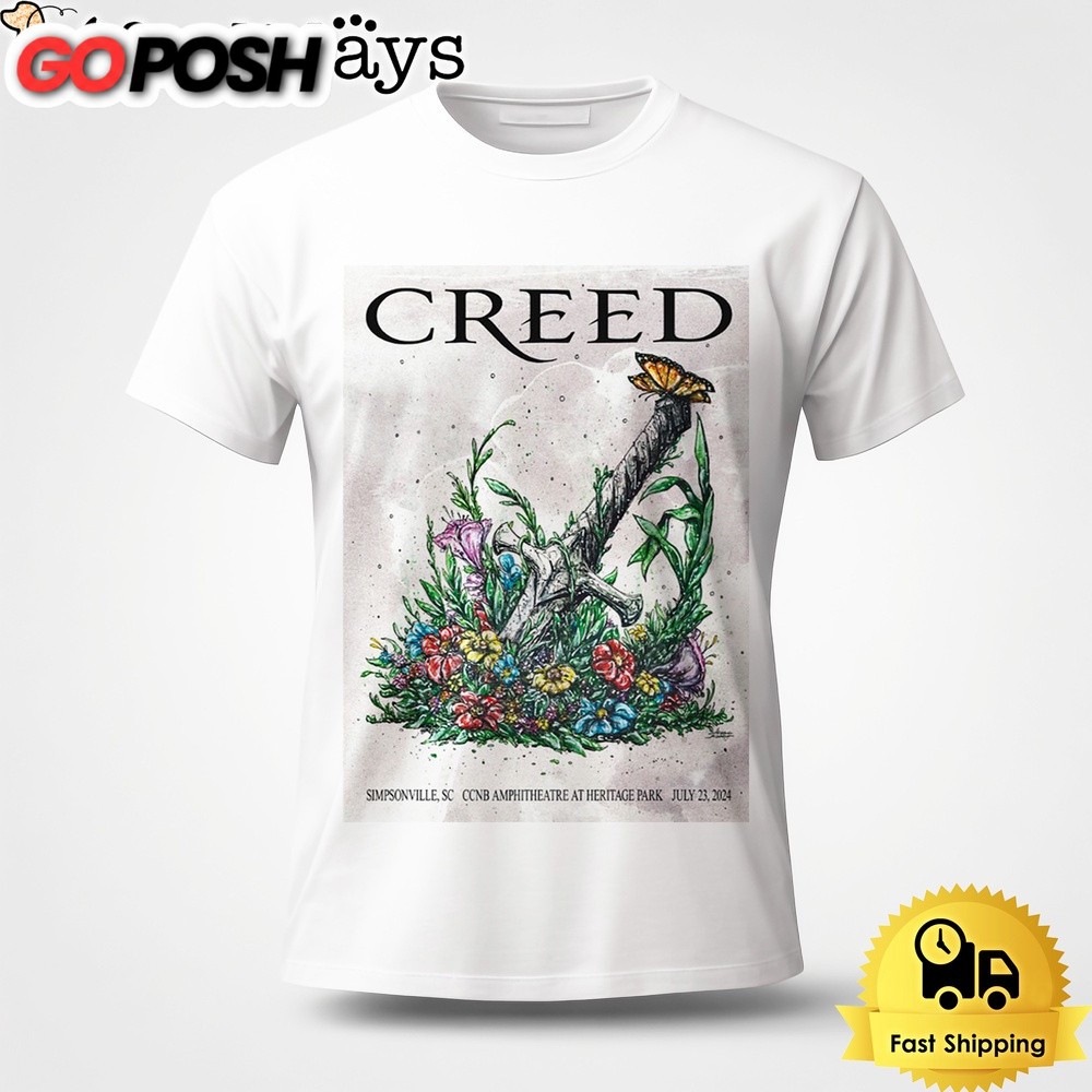 Creed Tour In Simpsonville SC On July 23 2024 Unisex T-Shirt