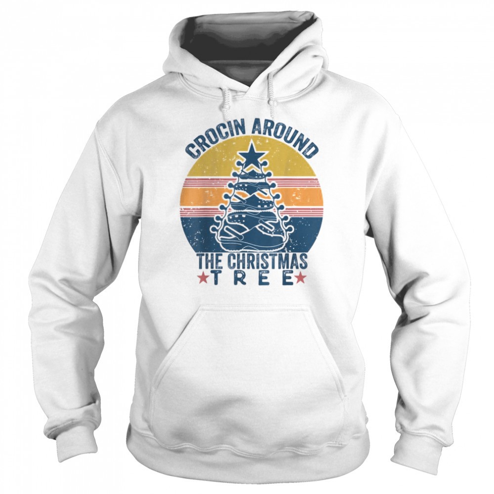 Crocin Around The Christmas Tree Vintage Xmas T-Shirt
