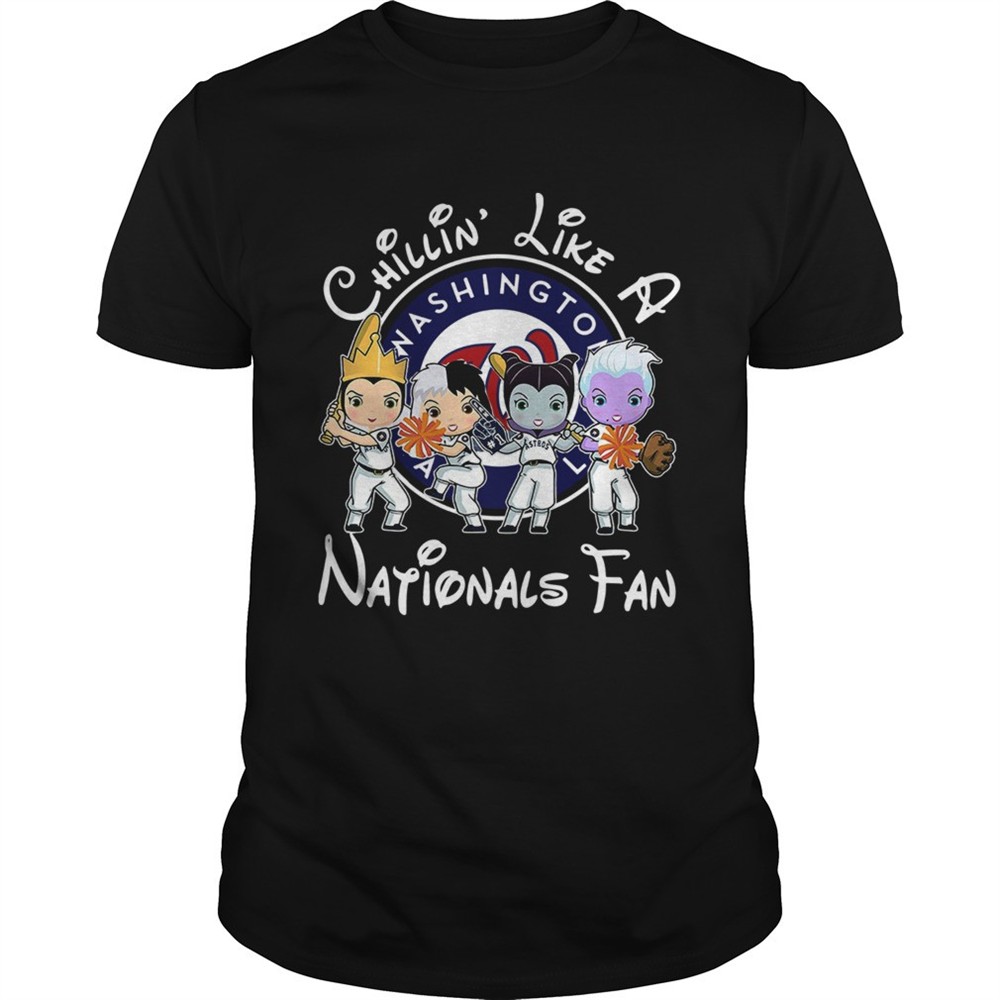 cruella-de-vil-evil-queen-ursula-maleficent-chillina-like-a-washington-nationa-19sc62cr Cruella De Vil Evil Queen Ursula Maleficent Chillin’ like a Washington Nationals fan shirt