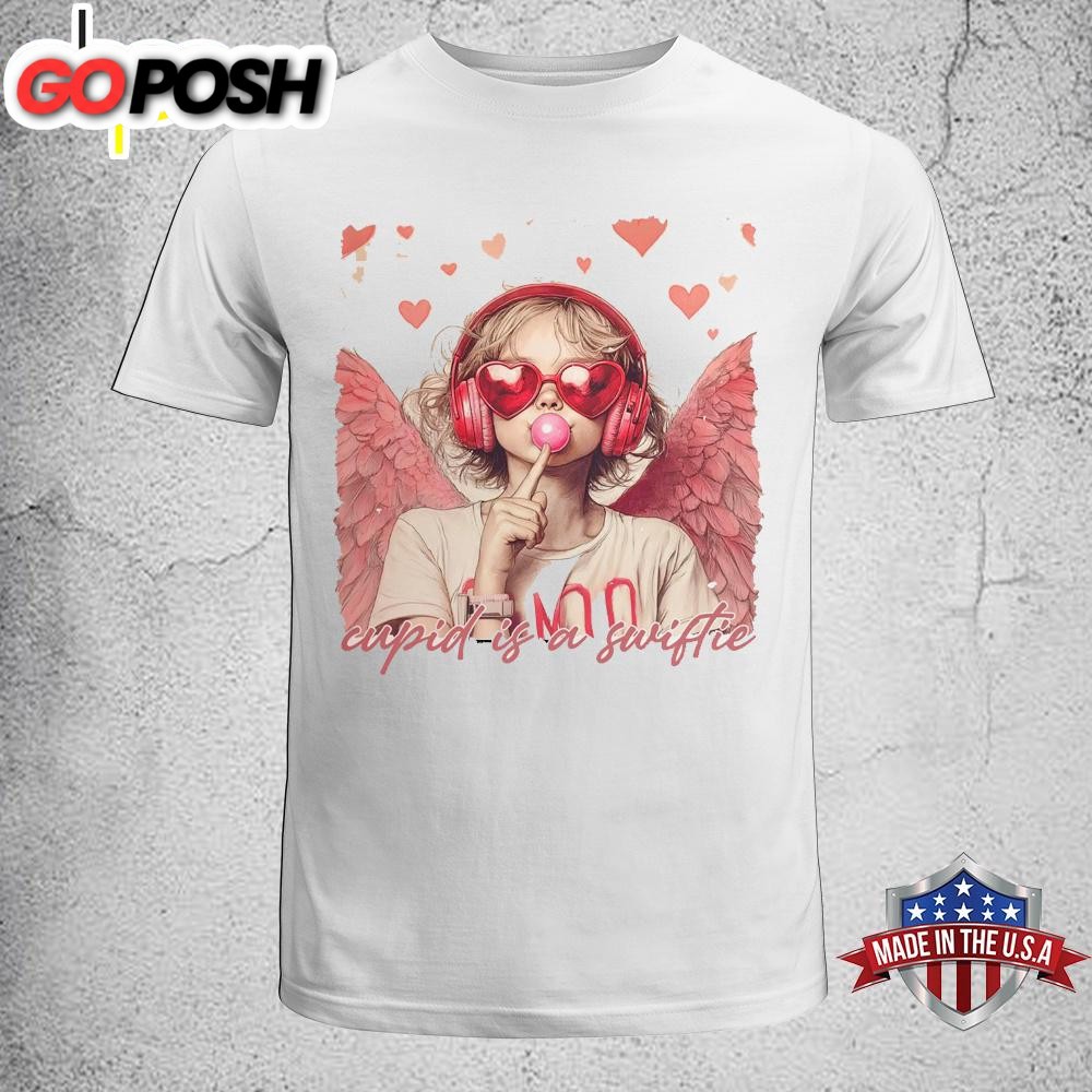 Cupid Is A Swiftie Valentines Day Unisex T-Shirt