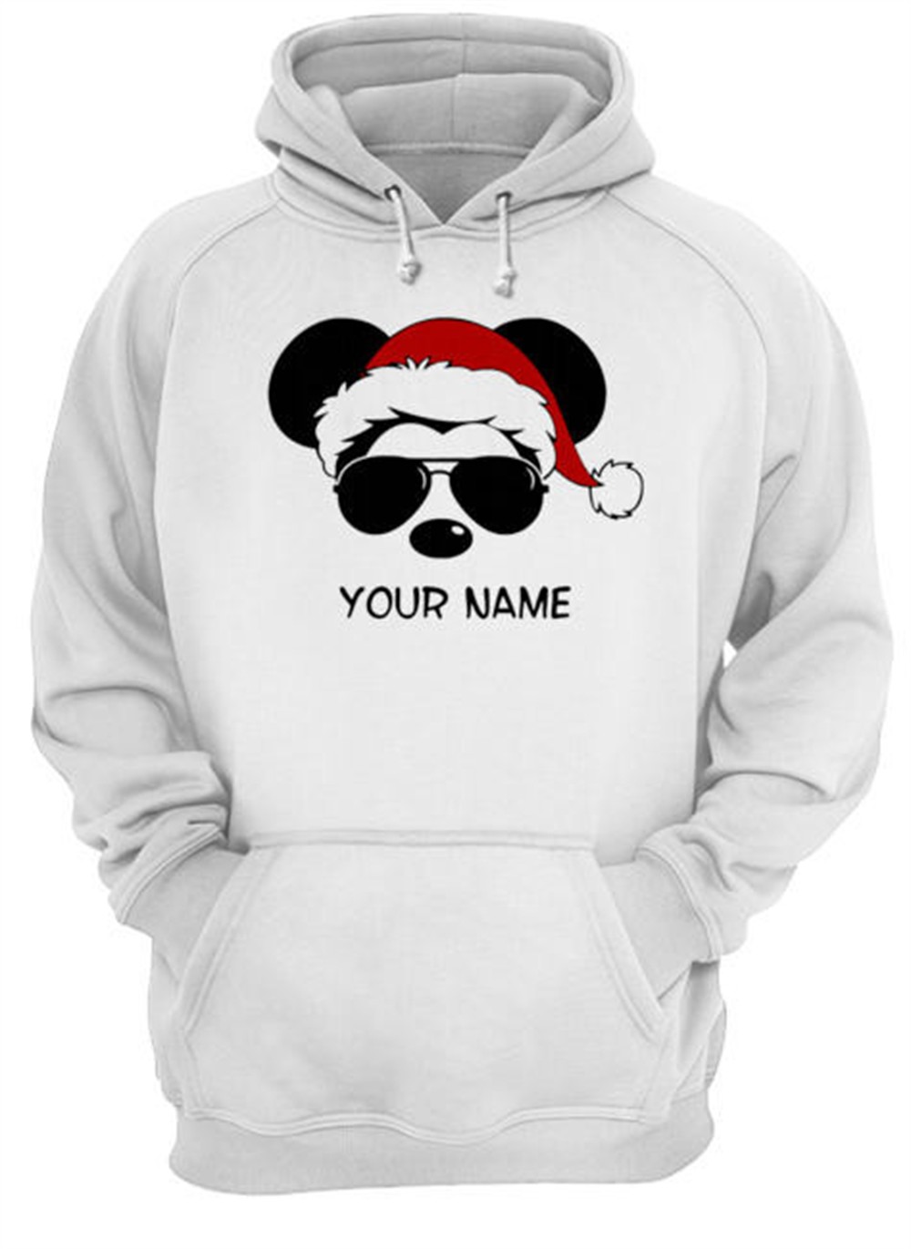 Custom Name Cool Mickey Santa Claus Christmas T Shirt