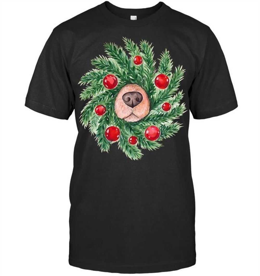cute-dog-nose-christmas-wreath-christmas-dog-mom-dog-lover-t-shirt-w3m2na03 Cute Dog Nose Christmas Wreath Christmas Dog Mom Dog Lover T Shirt