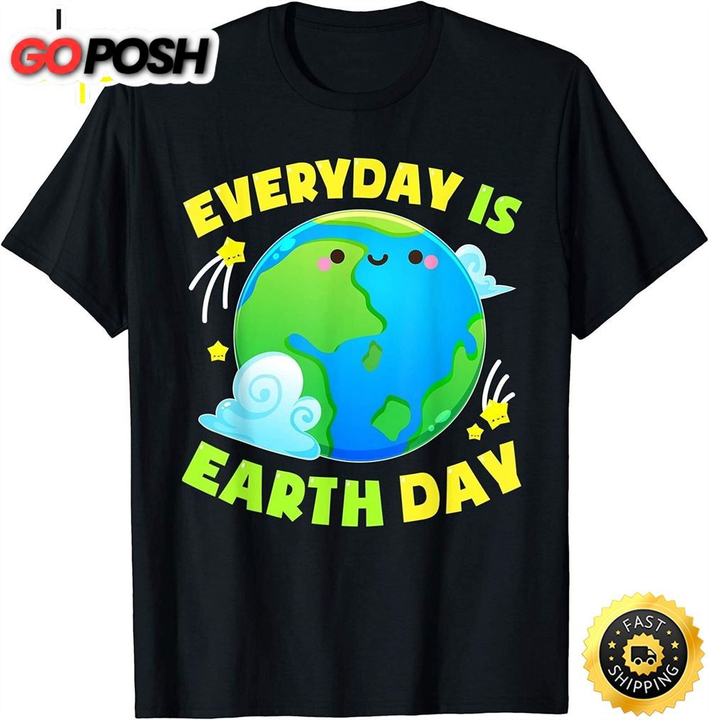 Cute Everyday Is Earth Day T-shirt Love Animal Earth Gift T-shirt