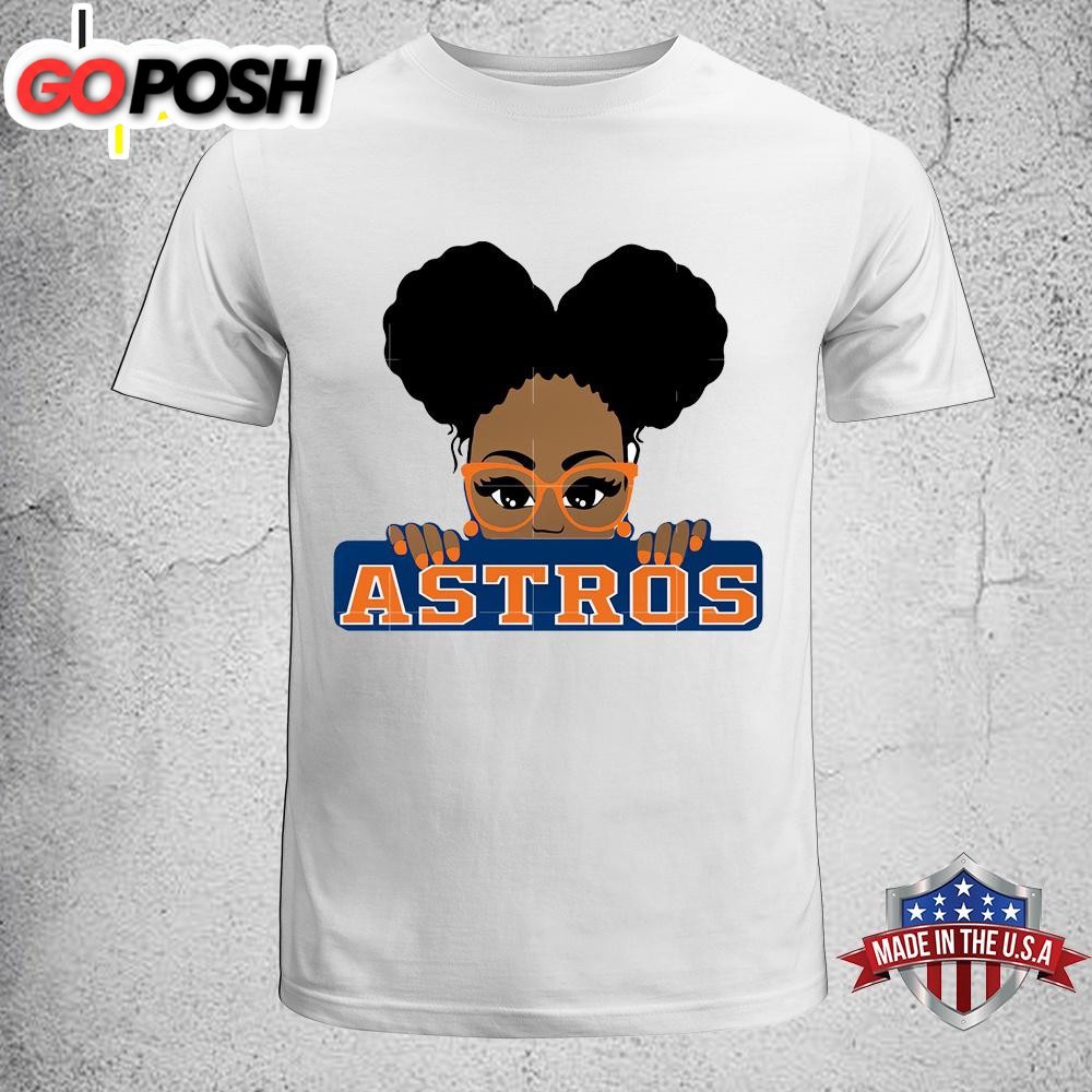 Cute Girl Houston Astros Unisex T-Shirt