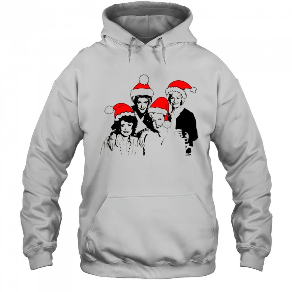 Cute Golden Girl Santa hat Christmas version shirt